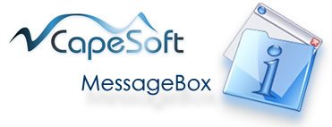 MessageBox header linked to CapeSoft home page