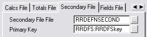 Secondary Files tab