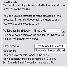 email details screenshot