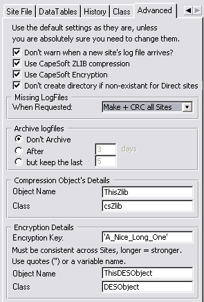 TPL Advanced Tab