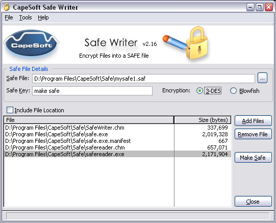 Safe Writer screenshot